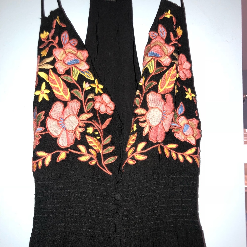 Embroidered maxi dress